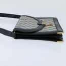 GUCCI GG Supreme Shoulder Bag PVC Navy Gold Auth BA7379-3