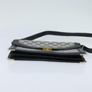 GUCCI GG Supreme Shoulder Bag PVC Navy Gold Auth BA7379-5
