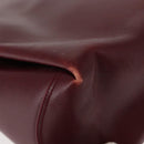 GUCCI Hand Bag Leather Red Gold Auth BA7380-15