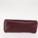 GUCCI Hand Bag Leather Red Gold Auth BA7380-5