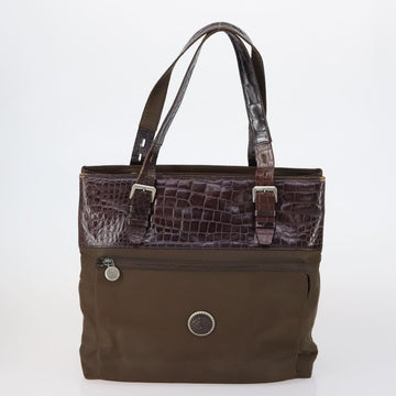 Gianni Versace PRADA Celine Bally Bag Leather 4 Set Black Brown Auth BA7384 - 0