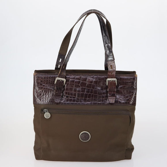 Gianni Versace PRADA Celine Bally Bag Leather 4 Set Black Brown Auth BA7384