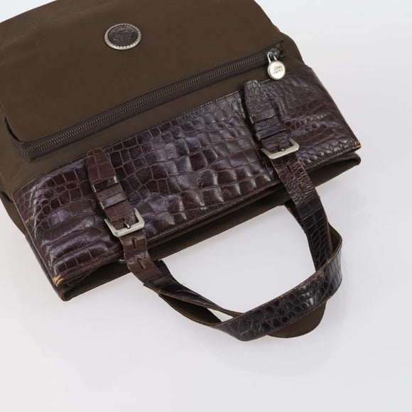 Gianni Versace PRADA Celine Bally Bag Leather 4 Set Black Brown Auth BA7384