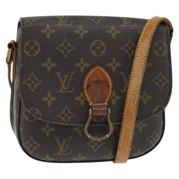 LOUIS VUITTON Monogram Saint Cloud MM Shoulder Bag M51243 LV Auth BA7389