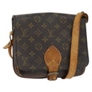 LOUIS VUITTON Monogram Cartouchiere MM Shoulder Bag M51253 LV Auth BA7391-1