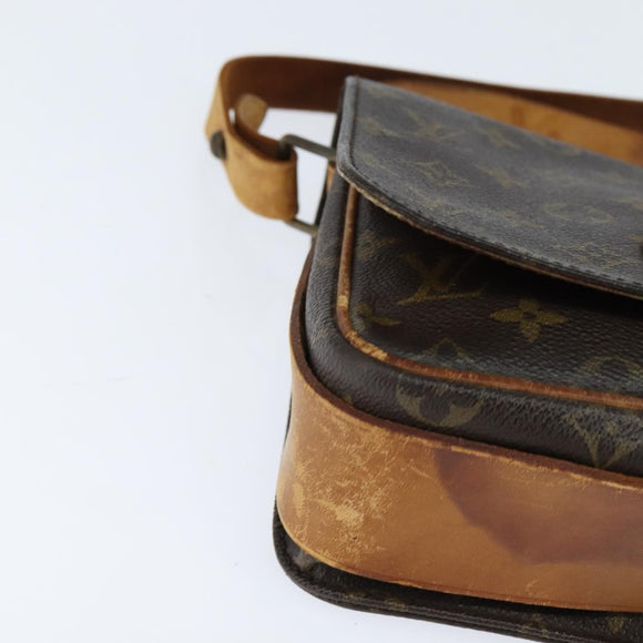LOUIS VUITTON Monogram Cartouchiere MM Shoulder Bag M51253 LV Auth BA7391