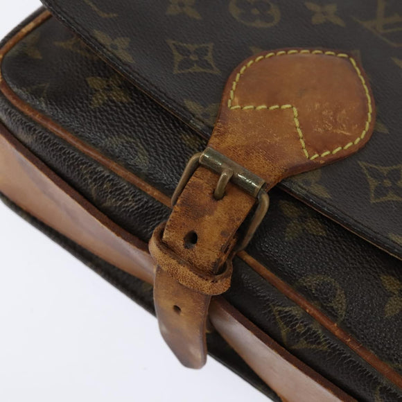 LOUIS VUITTON Monogram Cartouchiere MM Shoulder Bag M51253 LV Auth BA7391