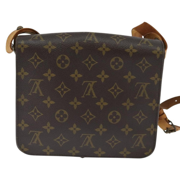 LOUIS VUITTON Monogram Cartouchiere MM Shoulder Bag M51253 LV Auth BA7391