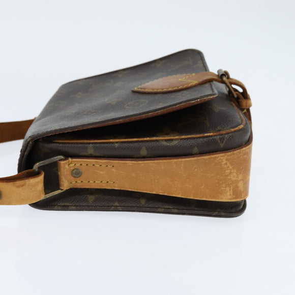 LOUIS VUITTON Monogram Cartouchiere MM Shoulder Bag M51253 LV Auth BA7391