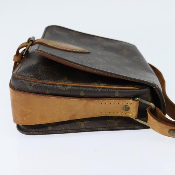 LOUIS VUITTON Monogram Cartouchiere MM Shoulder Bag M51253 LV Auth BA7391