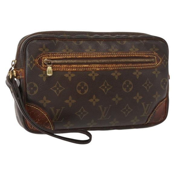 LOUIS VUITTON Monogram Marly Dragonne GM Clutch Bag M51825 LV Auth BA7392