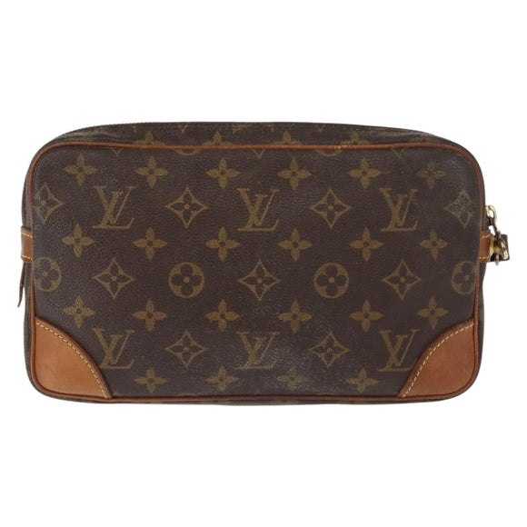 LOUIS VUITTON Monogram Marly Dragonne GM Clutch Bag M51825 LV Auth BA7393