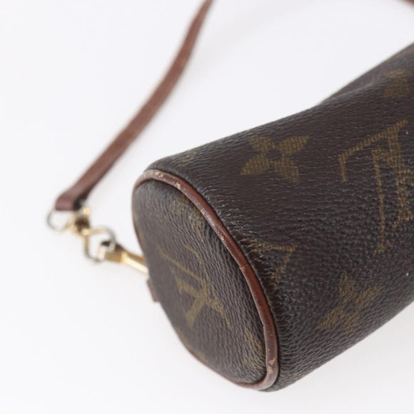LOUIS VUITTON Monogram Papillon Pouch LV Auth BA7401
