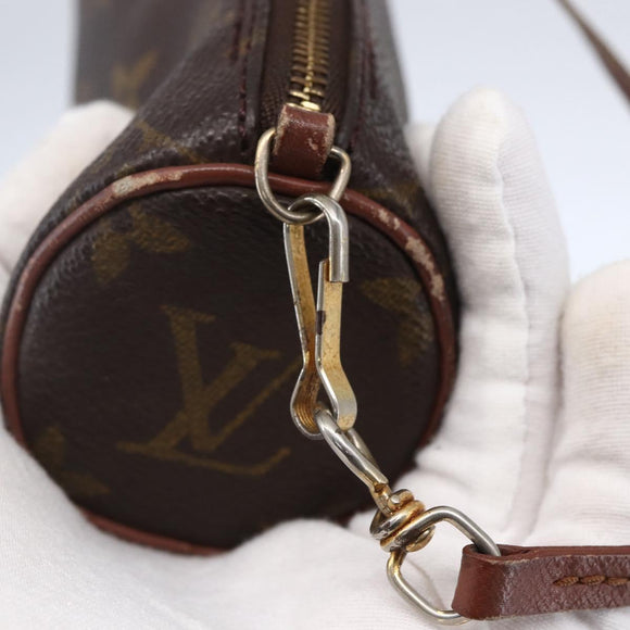 LOUIS VUITTON Monogram Papillon Pouch LV Auth BA7401