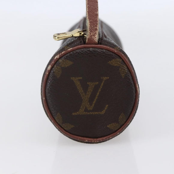 LOUIS VUITTON Monogram Papillon Pouch LV Auth BA7401
