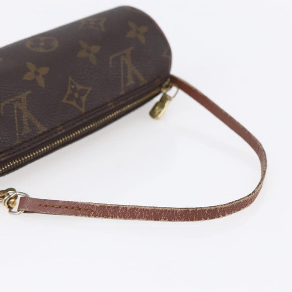 LOUIS VUITTON Monogram Papillon Pouch LV Auth BA7401