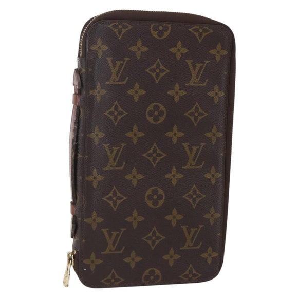 LOUIS VUITTON Monogram Organizer De Voyage Travel Case M60119 LV Auth BA7403