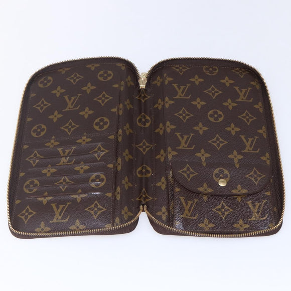 LOUIS VUITTON Monogram Organizer De Voyage Travel Case M60119 LV Auth BA7403