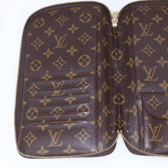 LOUIS VUITTON Monogram Organizer De Voyage Travel Case M60119 LV Auth BA7403