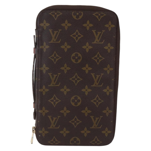 LOUIS VUITTON Monogram Organizer De Voyage Travel Case M60119 LV Auth BA7403