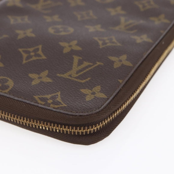 LOUIS VUITTON Monogram Organizer De Voyage Travel Case M60119 LV Auth BA7403