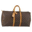 LOUIS VUITTON Monogram Keepall 55 Boston Bag M41424 LV Auth BA7412-1