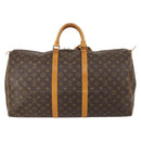 LOUIS VUITTON Monogram Keepall 55 Boston Bag M41424 LV Auth BA7412-3