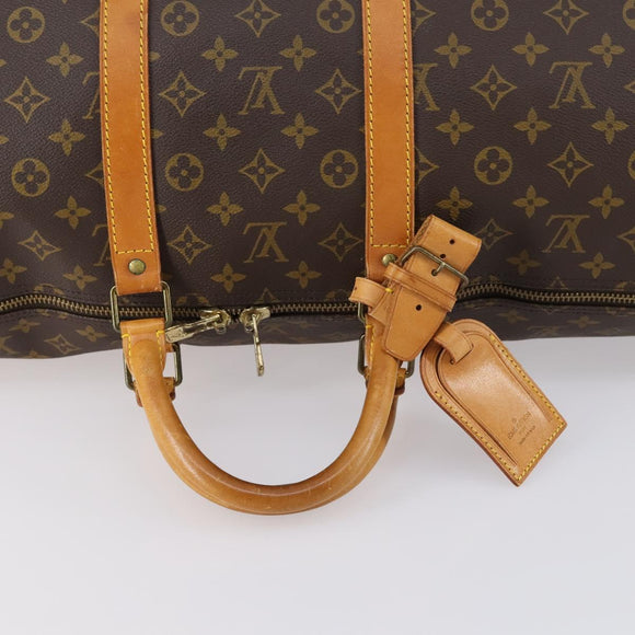 LOUIS VUITTON Monogram Keepall 55 Boston Bag M41424 LV Auth BA7412