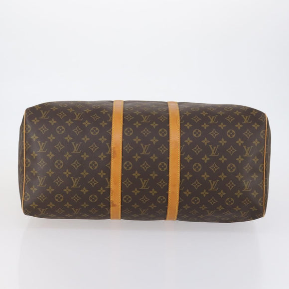 LOUIS VUITTON Monogram Keepall 55 Boston Bag M41424 LV Auth BA7412