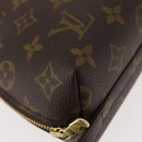 LOUIS VUITTON Monogram Trousse Demi Ronde Cosmetic Pouch M47520 LV Auth BA7414-15