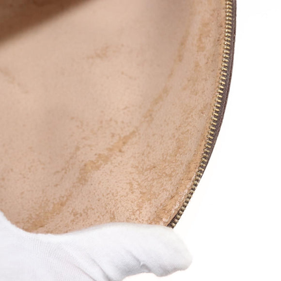 LOUIS VUITTON Monogram Trousse Demi Ronde Cosmetic Pouch M47520 LV Auth BA7414