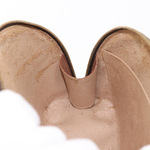 LOUIS VUITTON Monogram Trousse Demi Ronde Cosmetic Pouch M47520 LV Auth BA7414