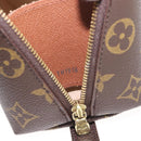 LOUIS VUITTON Monogram Trousse Demi Ronde Cosmetic Pouch M47520 LV Auth BA7414-12