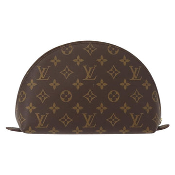 LOUIS VUITTON Monogram Trousse Demi Ronde Cosmetic Pouch M47520 LV Auth BA7414 - 0