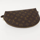 LOUIS VUITTON Monogram Trousse Demi Ronde Cosmetic Pouch M47520 LV Auth BA7414-5