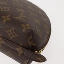 LOUIS VUITTON Monogram Trousse Demi Ronde Cosmetic Pouch M47520 LV Auth BA7414-14