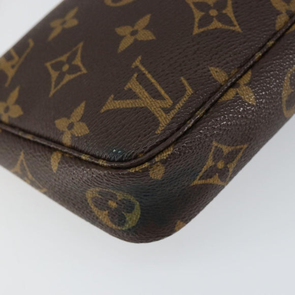LOUIS VUITTON Monogram Pochette Accessoires Pouch M51980 LV Auth BA7416