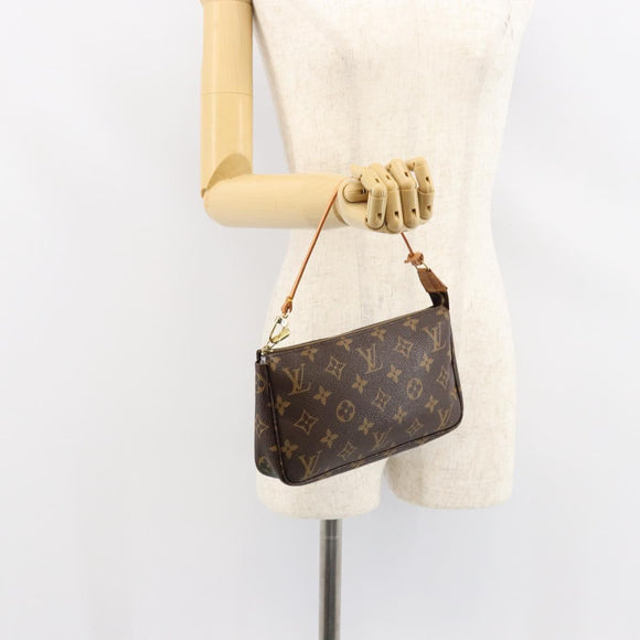 LOUIS VUITTON Monogram Pochette Accessoires Pouch M51980 LV Auth BA7416