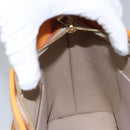 LOUIS VUITTON Monogram Vernis Houston Hand Bag Beige M91004 LV Auth BA742-20