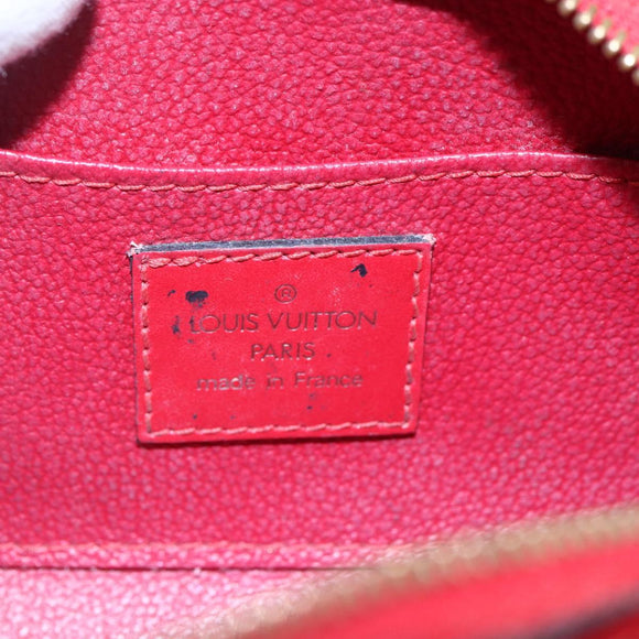 LOUIS VUITTON Epi Dauphine PM Pouch Castilian Red M48447 LV Auth BA7421