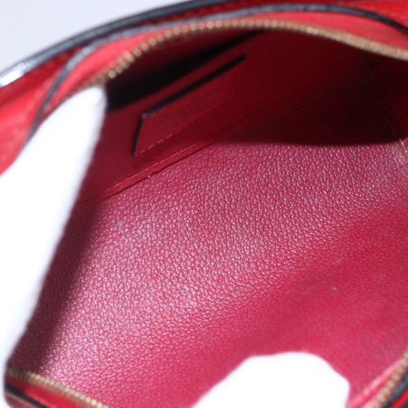 LOUIS VUITTON Epi Dauphine PM Pouch Castilian Red M48447 LV Auth BA7421