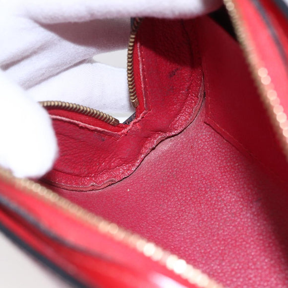 LOUIS VUITTON Epi Dauphine PM Pouch Castilian Red M48447 LV Auth BA7421