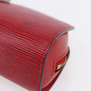 LOUIS VUITTON Epi Dauphine PM Pouch Castilian Red M48447 LV Auth BA7421-7