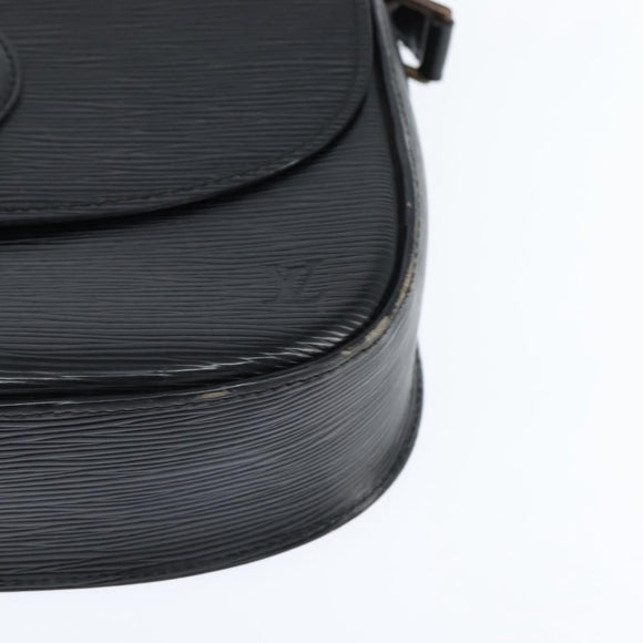 LOUIS VUITTON Epi Saint Cloud GM Shoulder Bag Black Noir M52192 LV Auth BA7422