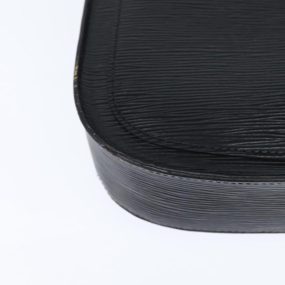 LOUIS VUITTON Epi Saint Cloud GM Shoulder Bag Black Noir M52192 LV Auth BA7422