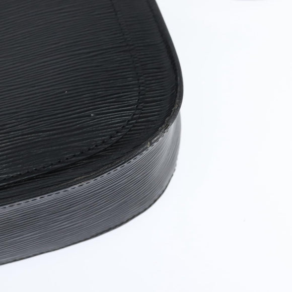 LOUIS VUITTON Epi Saint Cloud GM Shoulder Bag Black Noir M52192 LV Auth BA7422