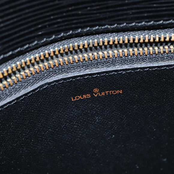 LOUIS VUITTON Epi Saint Cloud GM Shoulder Bag Black Noir M52192 LV Auth BA7422