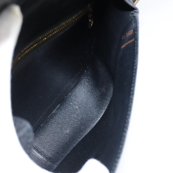 LOUIS VUITTON Epi Saint Cloud GM Shoulder Bag Black Noir M52192 LV Auth BA7422