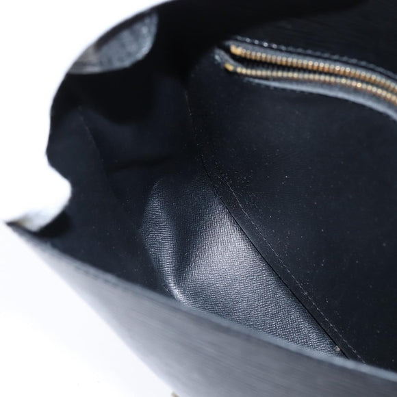 LOUIS VUITTON Epi Saint Cloud GM Shoulder Bag Black Noir M52192 LV Auth BA7422