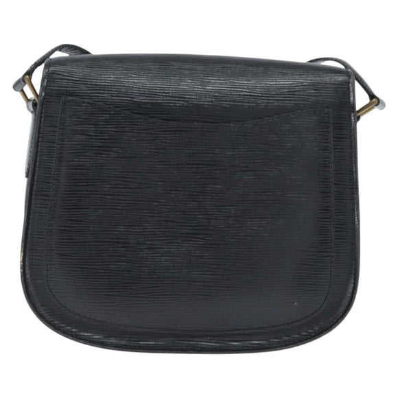 LOUIS VUITTON Epi Saint Cloud GM Shoulder Bag Black Noir M52192 LV Auth BA7422